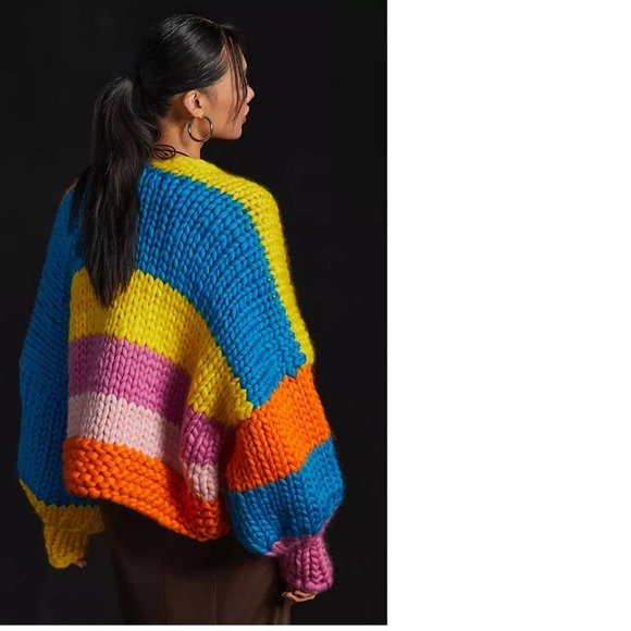 COPY - Hope Macaulay Hand-Knit Daphne Cardigan Sweater - Picture 5 of 8